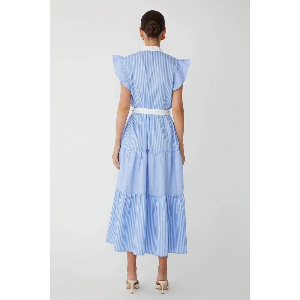 NEW JS71 yasmin dress in blue/white stripe - Picture 4 of 4